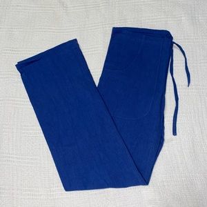 100% Pure Cotton Blue Drawstring Pants